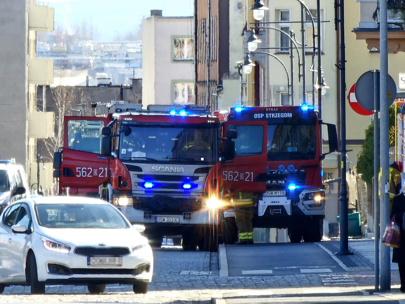 Popołudniowa interwencja strażaków przy ulicy Paderewskiego 